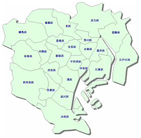 東京23区地図